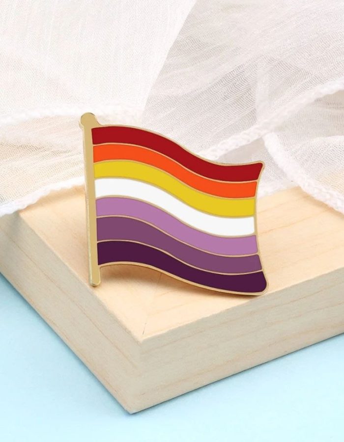 Pin Bandeira Orgulho Lésbico