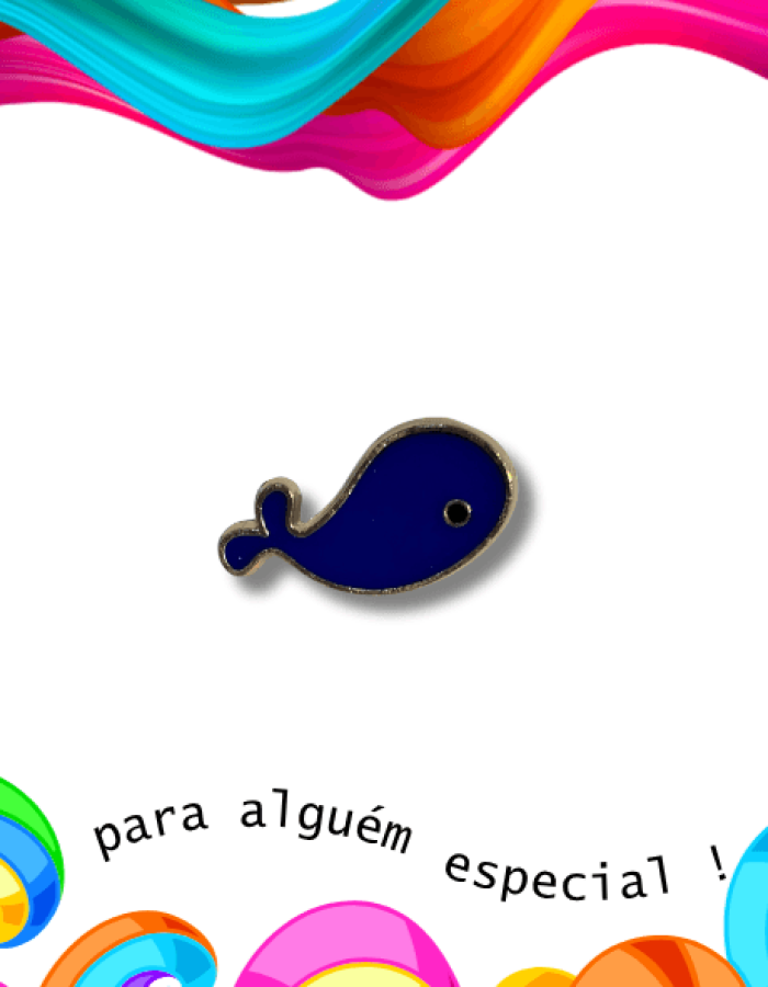 Pin Baleia Azul