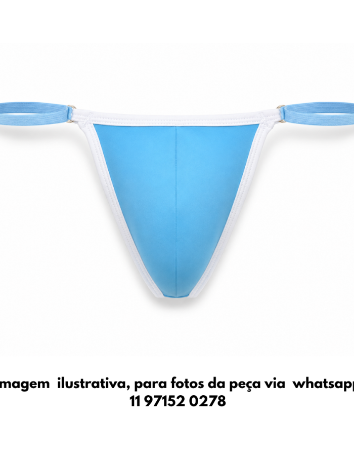 STRING AZUL CÉU LINE BRANCO