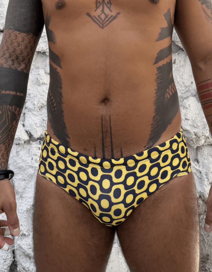 Sunga Preta e Amarelo Ipanema Rio 2026