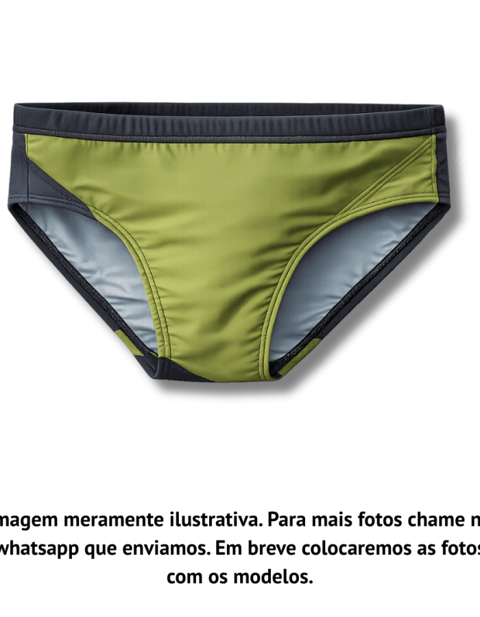 Sunga Preta e Verde Infinity