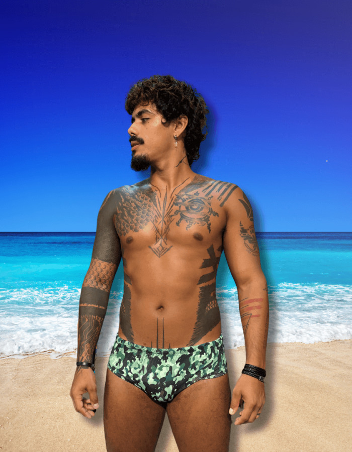 Sunga Tradicional Camuflada Verde