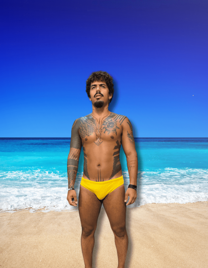 Sunga Amarelo Ouro  Slim Texturizado