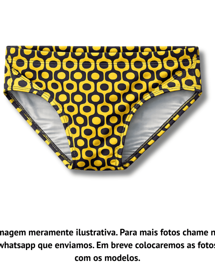 Sunga Preta e Amarelo Ipanema Rio 2026