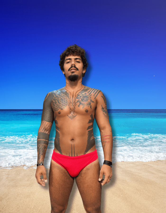 Sunga Vermelho Rubi Slim Texturizado