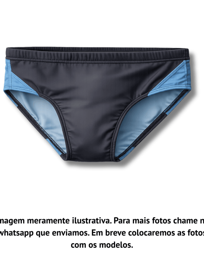 Sunga Preta e Azul Infinity