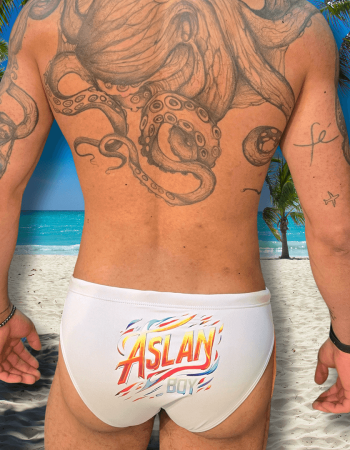 Sunga Branca Slim Aslan Boy