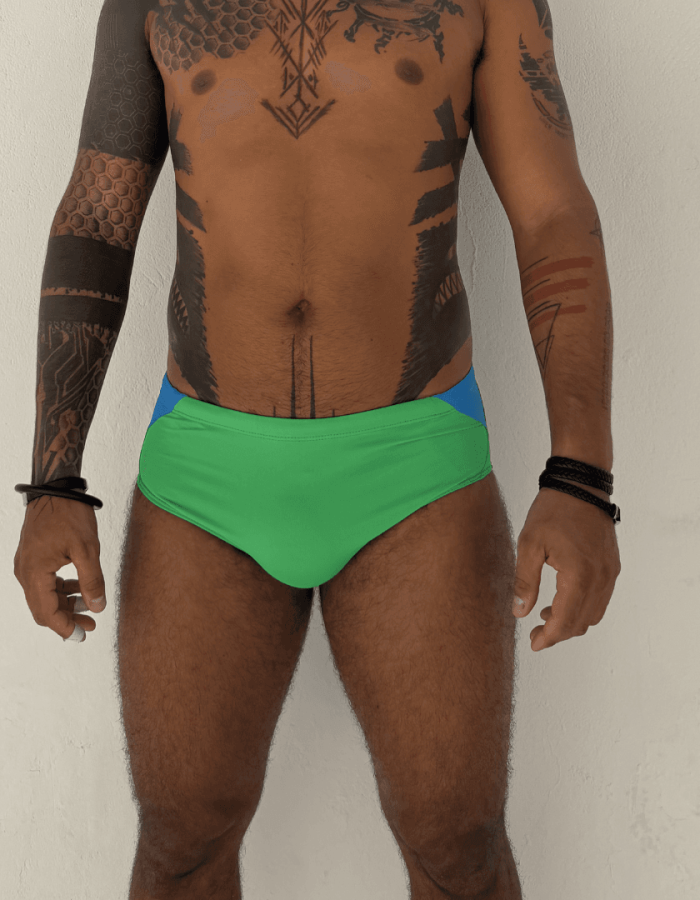 Sunga Verde e Azul Infinity