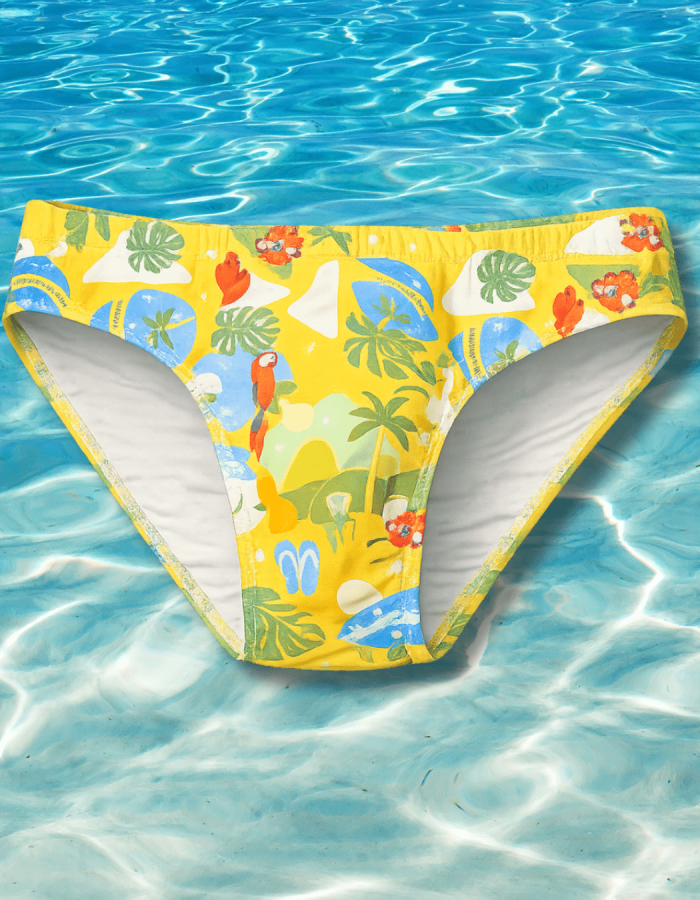 Sunga Brasil Art Amarela Slim