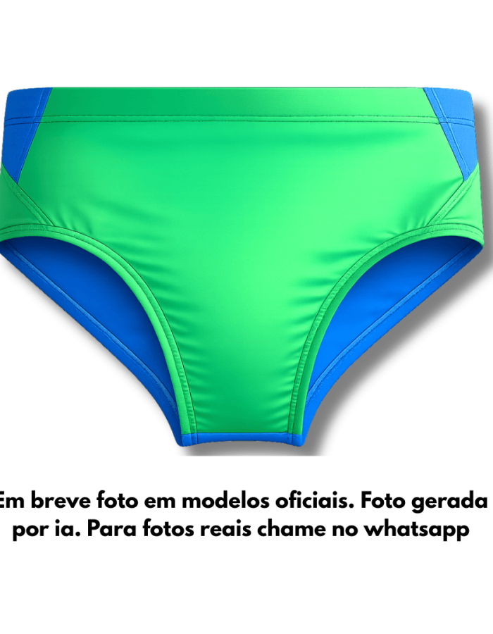 Sunga Verde e Azul Infinity