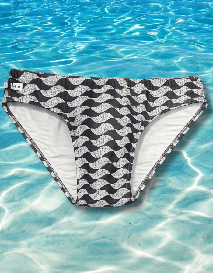 Sunga Preta e Branco SP Slim