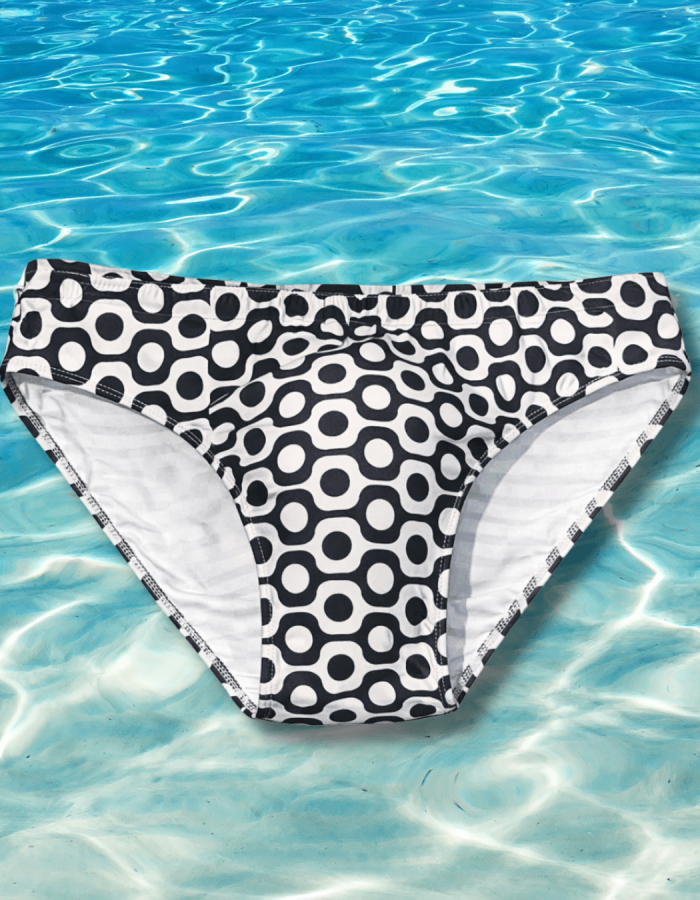 Sunga Preta e Branco Ipanema Slim