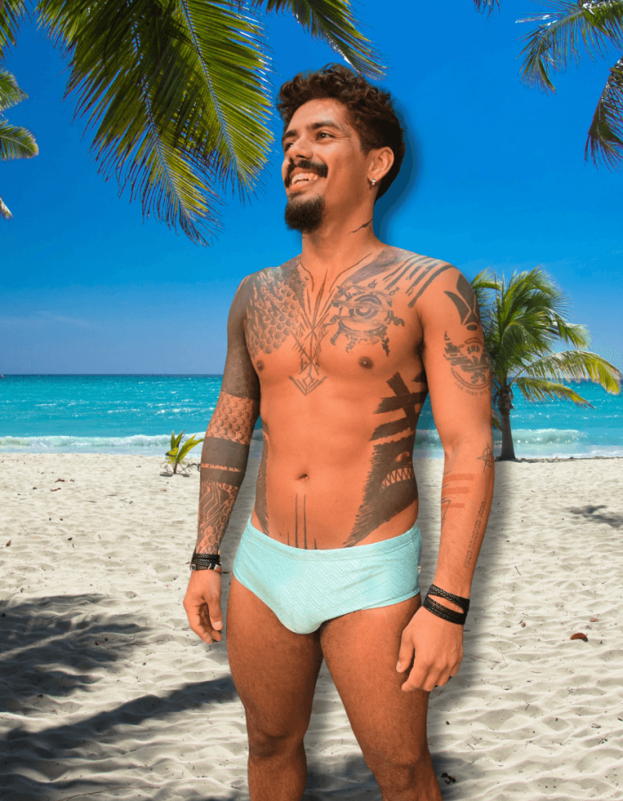 Sunga Azul Metalizado