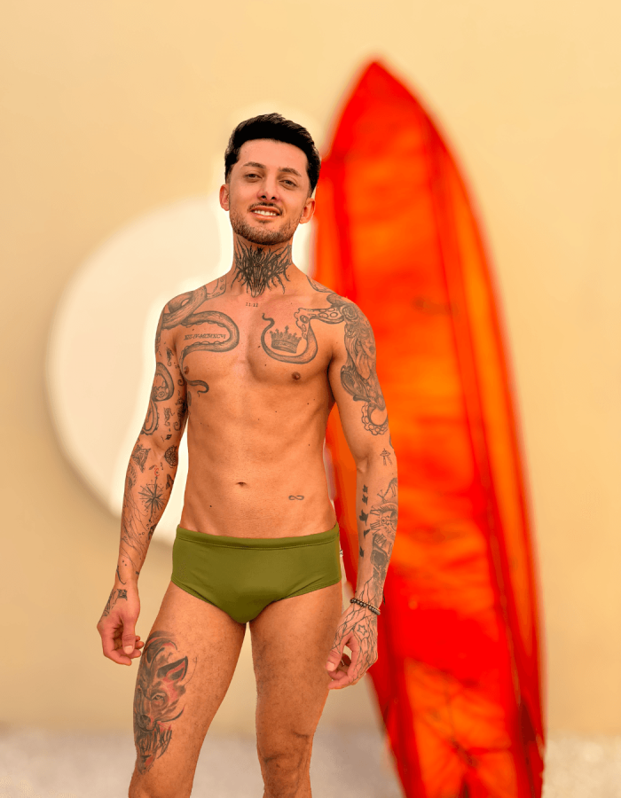 Sunga Verde Folha Aslan