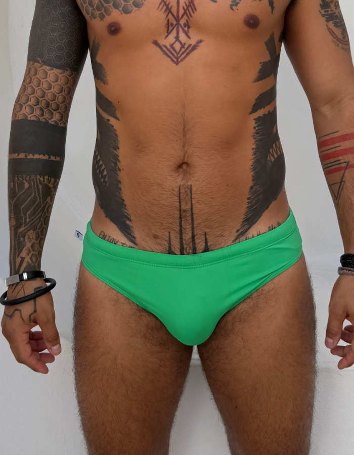 Sunga Verde Folha Slim