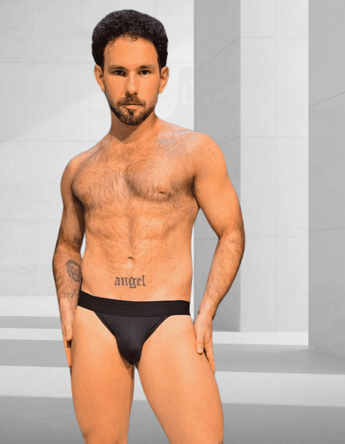 Jockstrap Preta Ajustavel Aslan II