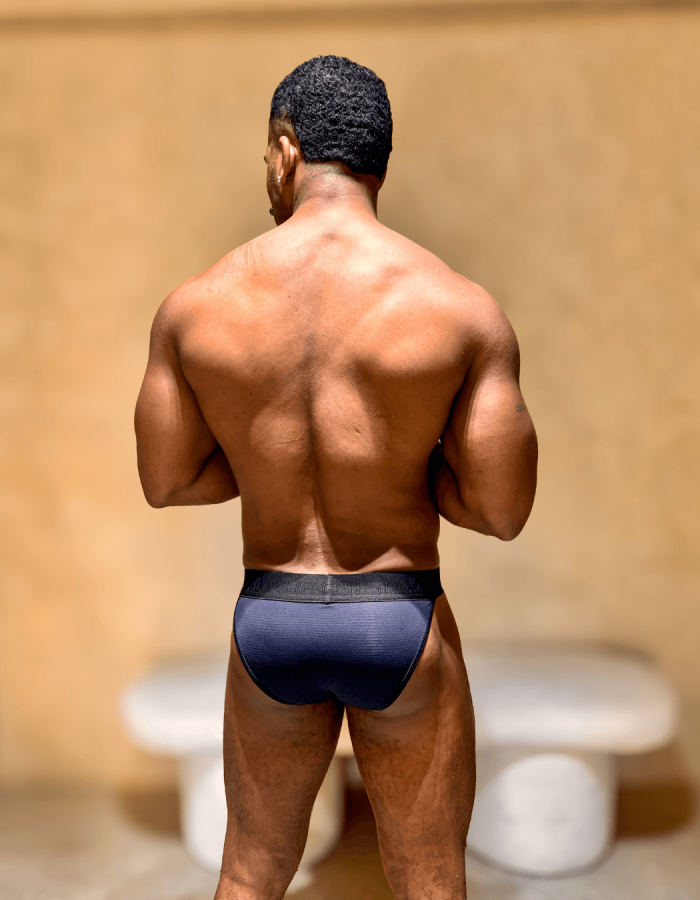 Tanga Preta Texturizada Aslan