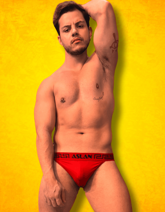 Tanga Vermelho line Preto