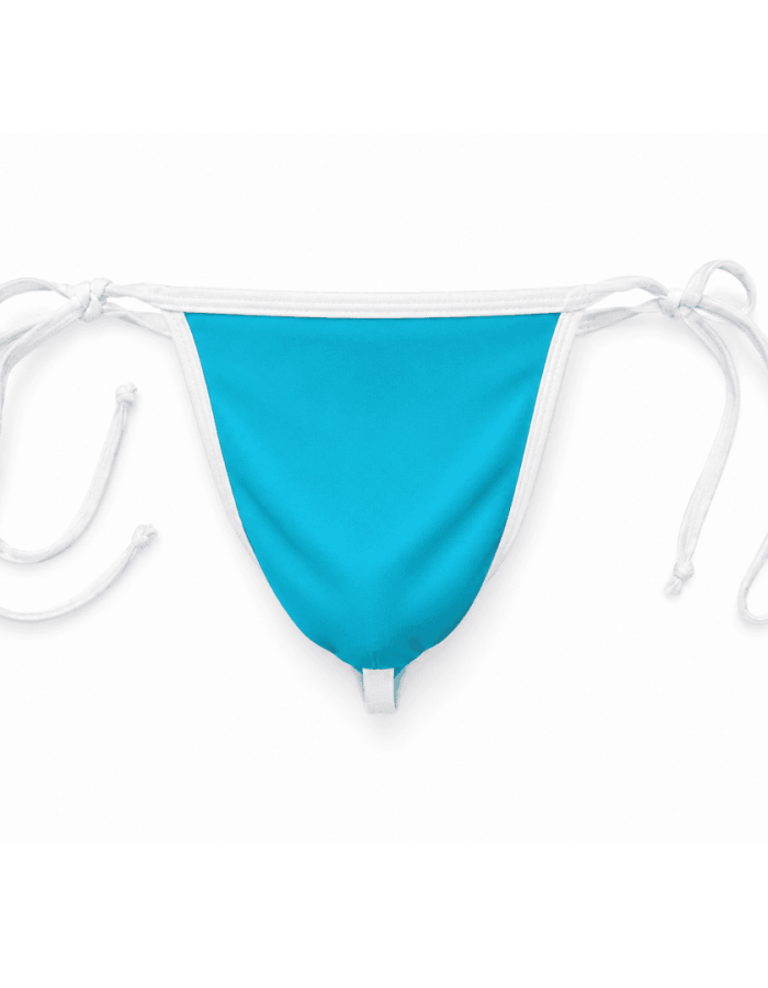 Thong Fio Azul Claro Line Branco